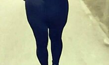 is that mature big ass in see-through leggings?