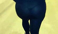 is that mature big ass in see-through leggings?