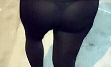 is that mature big ass in see-through leggings?