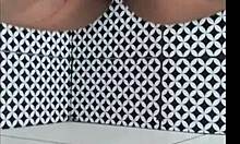 Big Latina teases her pussy solo with homemade vibes 😍