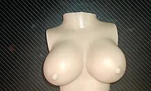 dolly begs for anal sex and squeezes small tits!