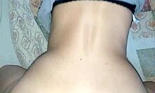 Latina mother-in-law with a big ass shows off her curves.