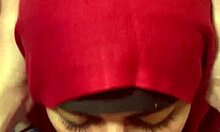 i gave mia niqab her first facial blowjob, feeling so excited and intense with that arab housewife