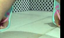 Big Latina teases her pussy solo with homemade vibes 😍