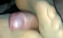 Homemade Sensual Footjob With Tan Stockings
