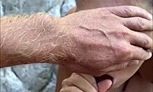 risky beach blowjob with sloppy teen 18+ model - pov backstage blowjob