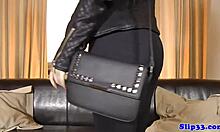 Stockinged Euro Glamour Doggystyled By Old Guy