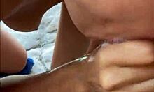 risky beach blowjob with sloppy teen 18+ model - pov backstage blowjob