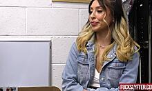 Mads flores tries to steal but gets caught and fucked in the office.