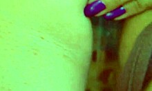 Desi Beauty's Glass Dildo Close-Up Masturbation