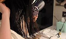 Offshot Footage Of Cute Asian Student With Ponytail