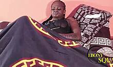 horny lonely black ebony fucked by delivery boy