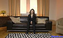 Stockinged Euro Glamour Doggystyled By Old Guy