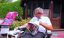 Innocent teen babe pounded hard by poolside family