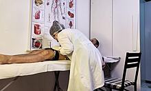 i cant hold it, nurse, im getting so hard during this exam