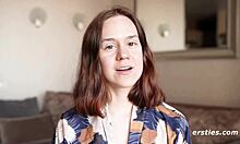 anca pounds her shaved pussy with dildo intensely