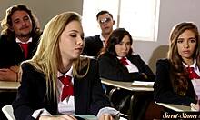 Teen Beauty Riding Stepbrothers Hard Cock