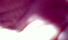 rubbing my tiny dick against her tight pink pussy