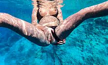 underwater sex with hot milf in pool