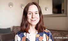 anca pounds her shaved pussy with dildo intensely