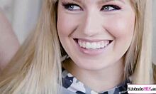 Petite blonde scarlett sage and latina emily willis in a close encounter