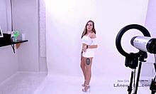 Gorgeous brunette gets fucked in a modeling audition