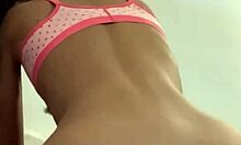 Tiny Barely Legal Teen Stuffs Cute Panties In Tight Pink Hole.