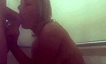 Wife, Your Sneaky Blowjob On Monster Cock In Public Shower Is Insane!