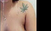 hot spanish pregnant housewife fingers her horny pussy homemade