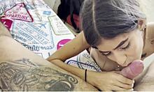 Hermanastra me da una buena mamada mientras estamos solos en casa historia completa