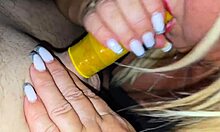 The Stepson Imperceptibly Took Off The Yellow Condom To Cum In The Stepmothers Pussy