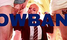 Gorgeous British Teen Sucks Cock And Plays With Cum