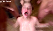 Alexa flaxy gets 2on1 anal and dp with rough sex manhandle gapes facial gl021.