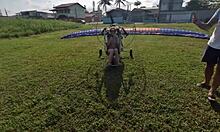 Priscila Belini Naked Masturbating on Paramotor