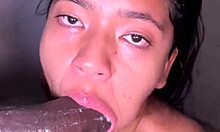 Cute Brunette Gives Slobbery Blowjob To Bbc In Bathroom Before Going To Work -Amateur Couple- Nysdel