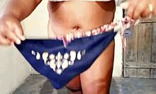 bbw wife tries thong from neighbor 😏