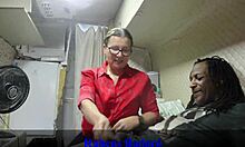 Black Guy Pounds Granny's Pussy in Motorhome on Sao Paulo Streets