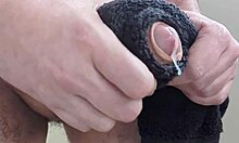 This Towel Feels So Real Massive Cumshot