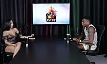 Will Mastro in sheer red lingerie