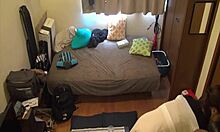 Asian girl enjoys full fucking and blowjob session