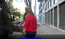 Black Guy Pounds Granny's Pussy in Motorhome on Sao Paulo Streets