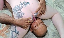 oh my pussy almost couldn't take big black cock but wanted anal