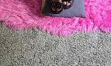 BTS teaser with bound BALANCING on SPIKEY STILETTOS