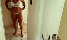 Mature mommy teases in lingerie for deepthroat