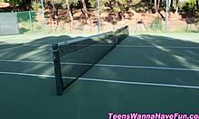 Teen Lesbians Explore Intimate Connections At Party