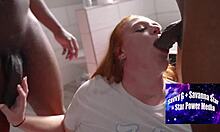 bathroom gathering with voluptuous redhead julie ginger