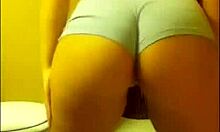 Hot Amateur Blonde Shakes Her Big Ass on Webcam Privately