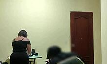 servant gets fucked by young man in rough anal