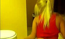 Hot Amateur Blonde Shakes Her Big Ass on Webcam Privately
