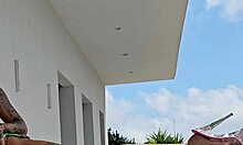 Tommy cabrio fucks on balcony, neighbors watching